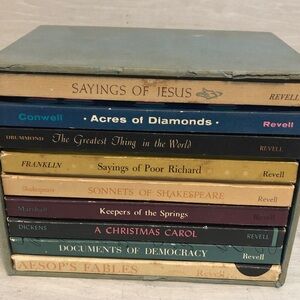 Vintage Revell Inspirational Classic Book Set HC Lot Of 9 Boxed Please Read